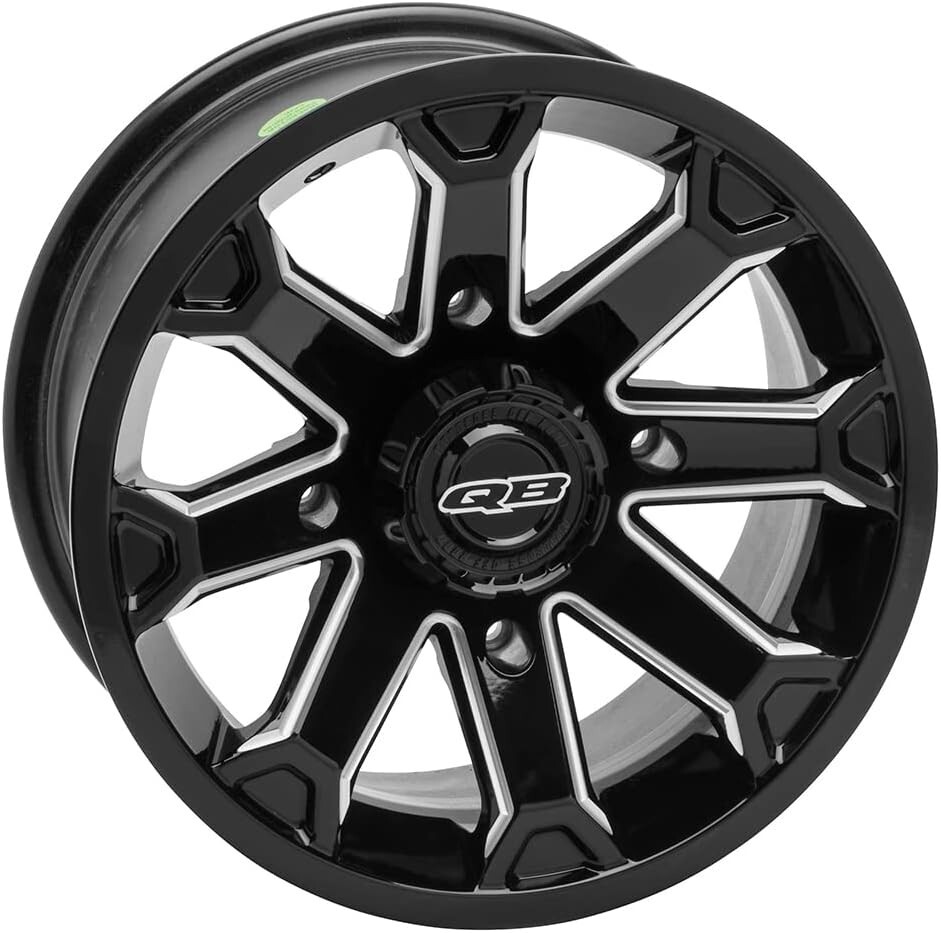 Quadboss Blitz 204 Wheel Gloss Black 14×7 4/110 5+2 Aluminum ATV UTV SXS 608460