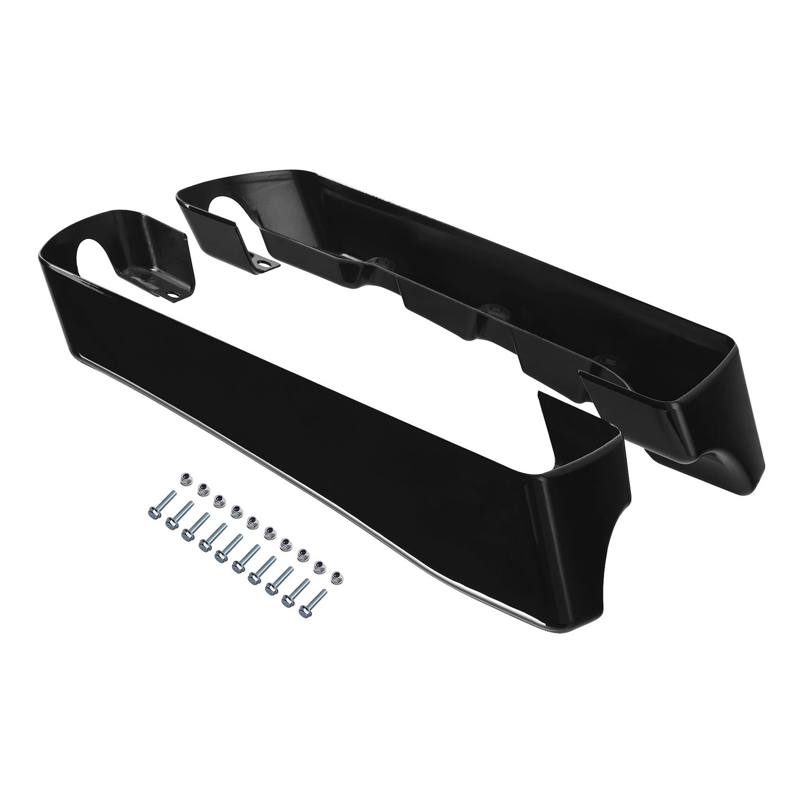 4″ Matte Black Saddlebags Extensions Fit For Harley Street Road Glide 2014-23 20