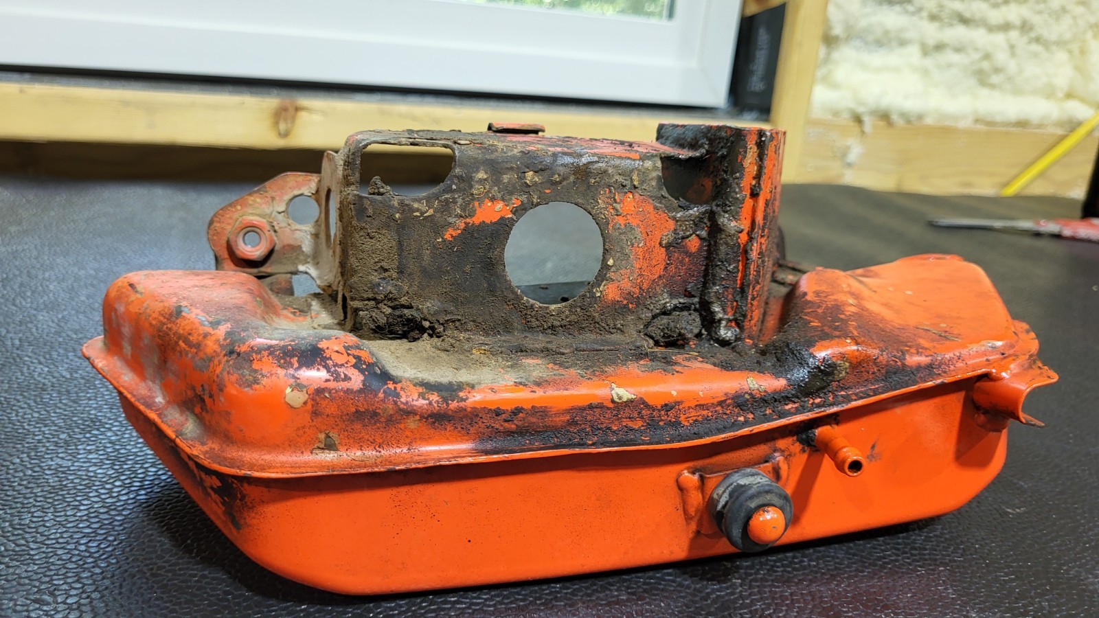 1974 1975 1976 Yamaha DT250 DT 250 Oil Tank Orange Oem 2 Stroke Reservoir Dt