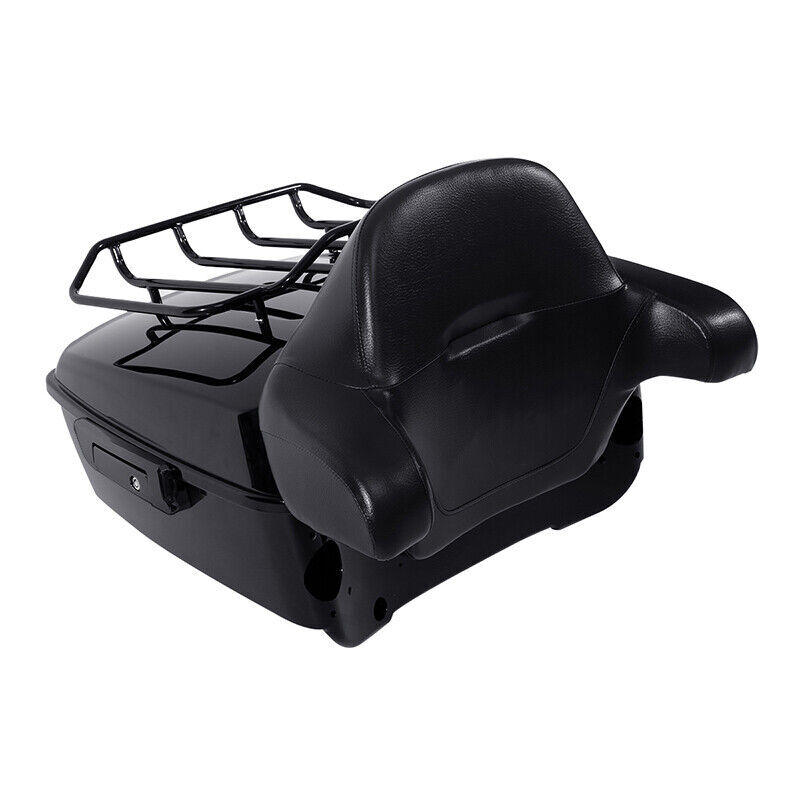 Black King Trunk Mount Rack Fit For Harley Pack Touring 2014-Up US