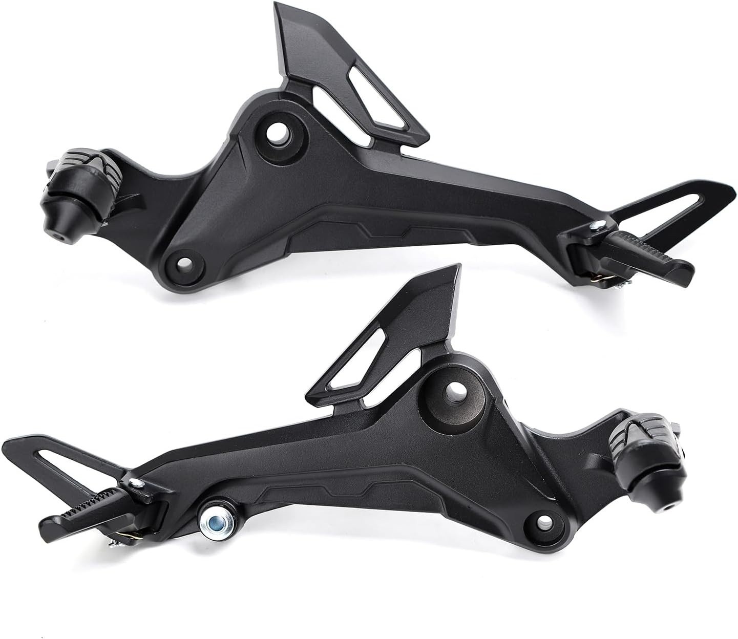 Minho Motorcyle Footpegs Right And Left Side in Aluminium Alloy Material, Black