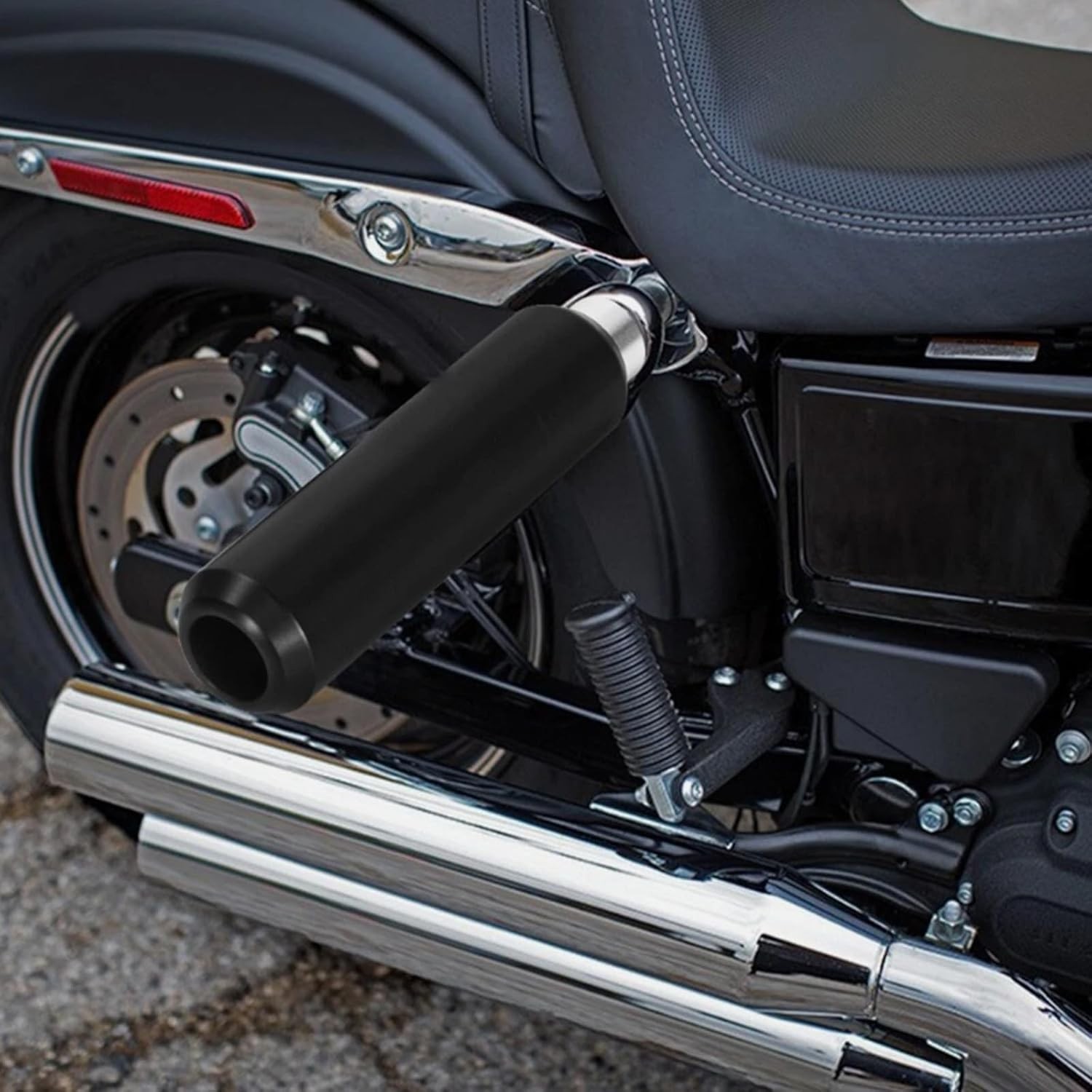 Motorcycle No Cut Frame Slider, 6.5’’ Upper Shock 6.5 inches-Smooth, HFS0001