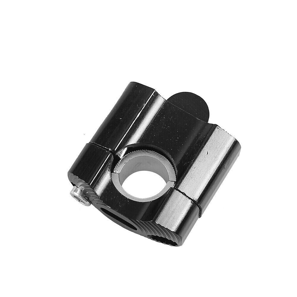 Black HandleBar Fat Bar Mount Clamps Risers Adaptor 7/8″ to 1 1/8″ Dirt Pit Bike