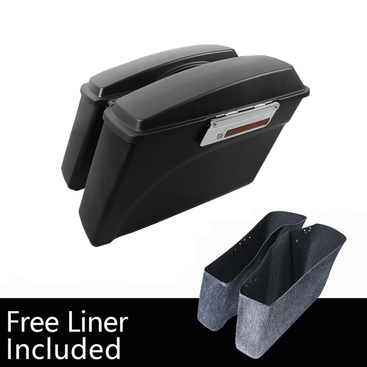 Matte Hard Saddle Bags Fit For Harley Touring Electra Road Glide King 1994-13