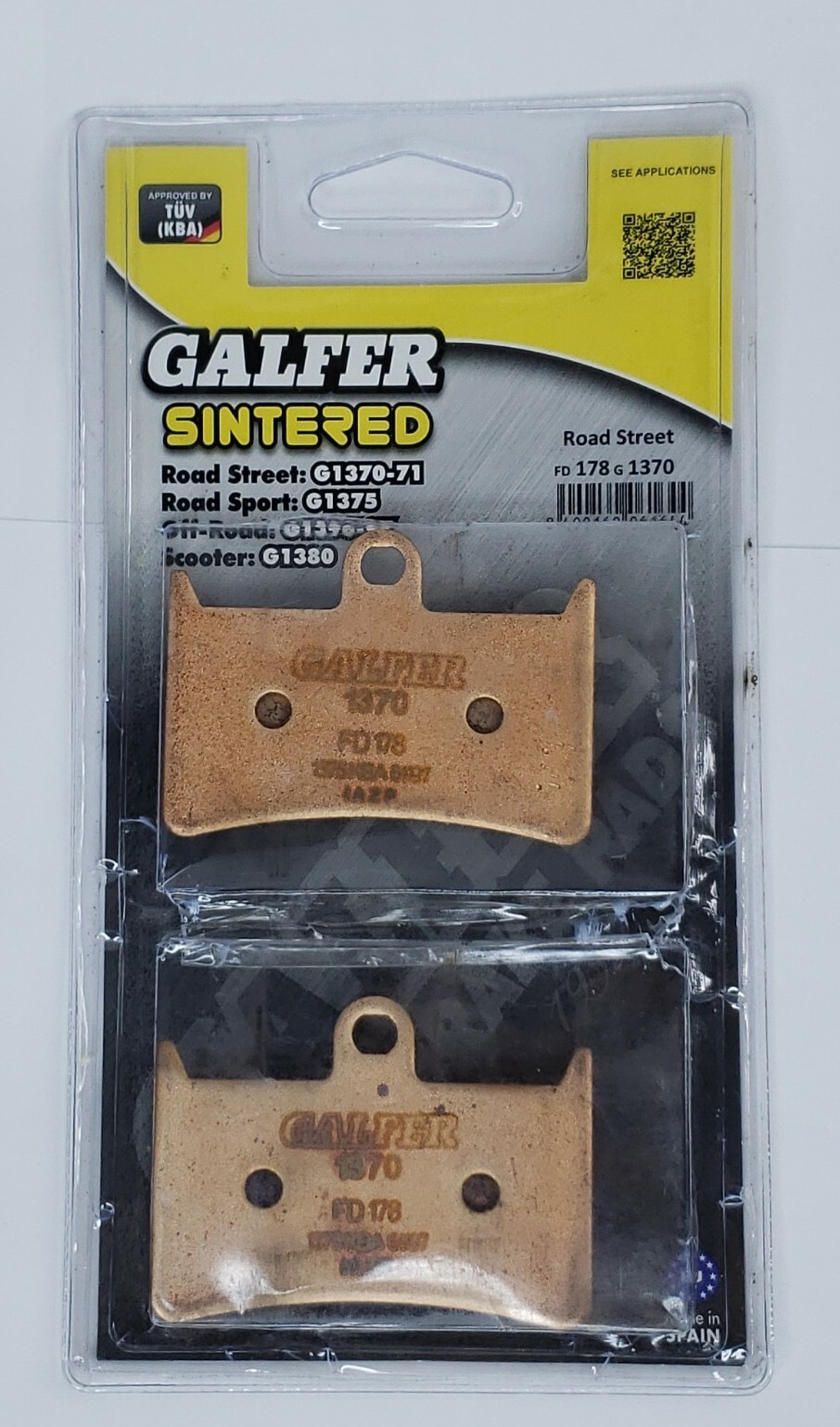 Sintered Compound Front Brake Pads Galfer FD178G1370