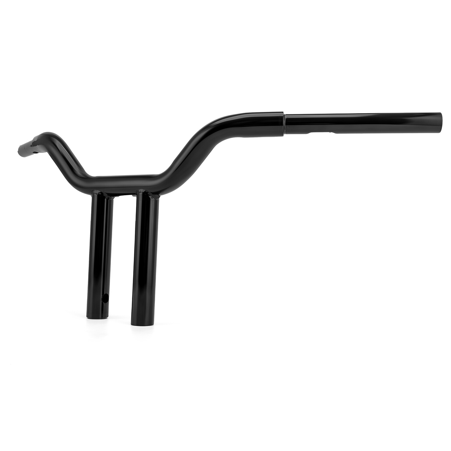 10″ 12″ 14” 16″ Gloss Black Pre-Drilled Handlebar T-Bar For Harley Dyna Softail