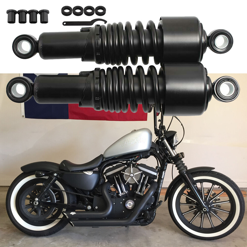 10.5″ Rear Absorber Shocks For Harley Dyna Fat Bob Low Rider Wide Glide Lowering