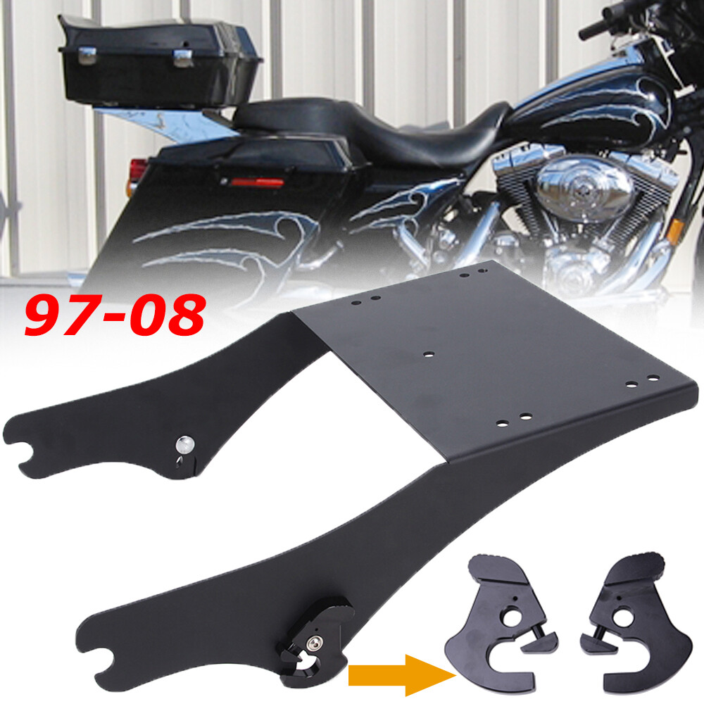 Detachable 2-up Tour Pak Trunk Mount / Docking Hardware For Harley Touring 97-08