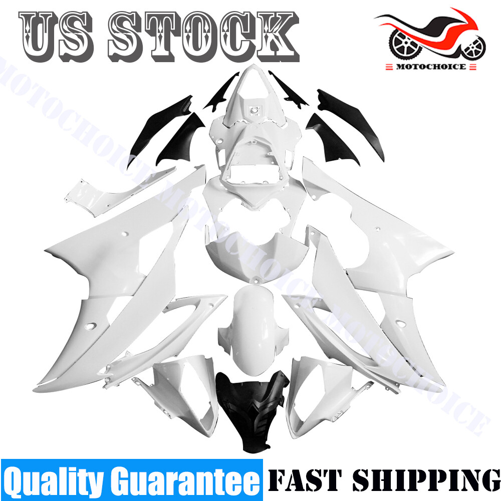 Unpainted Fairing Body Work Kit For Yamaha YZF R6 2008-2016 09 10 11 12 13 14 15