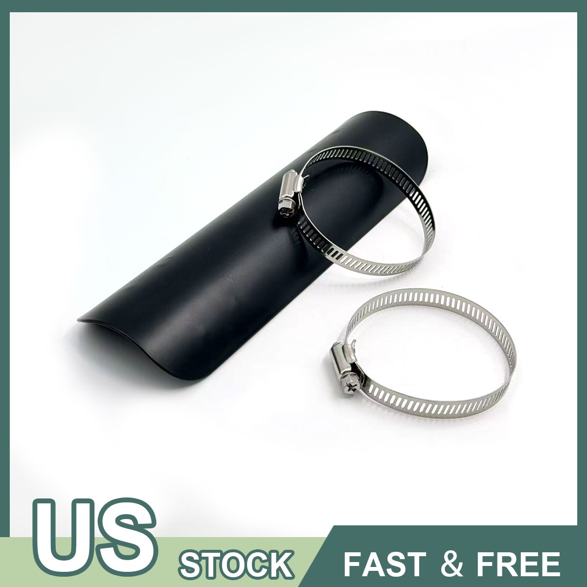For Harley Motorcycle Black Exhaust Muffler Pipe Heat Shield Cover Heel Guard
