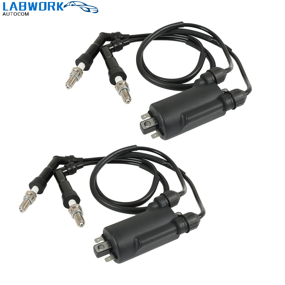 Ignition Coil Pack & Spark Plug + Cap For Honda Goldwing 1200 GL1200 1984-1987