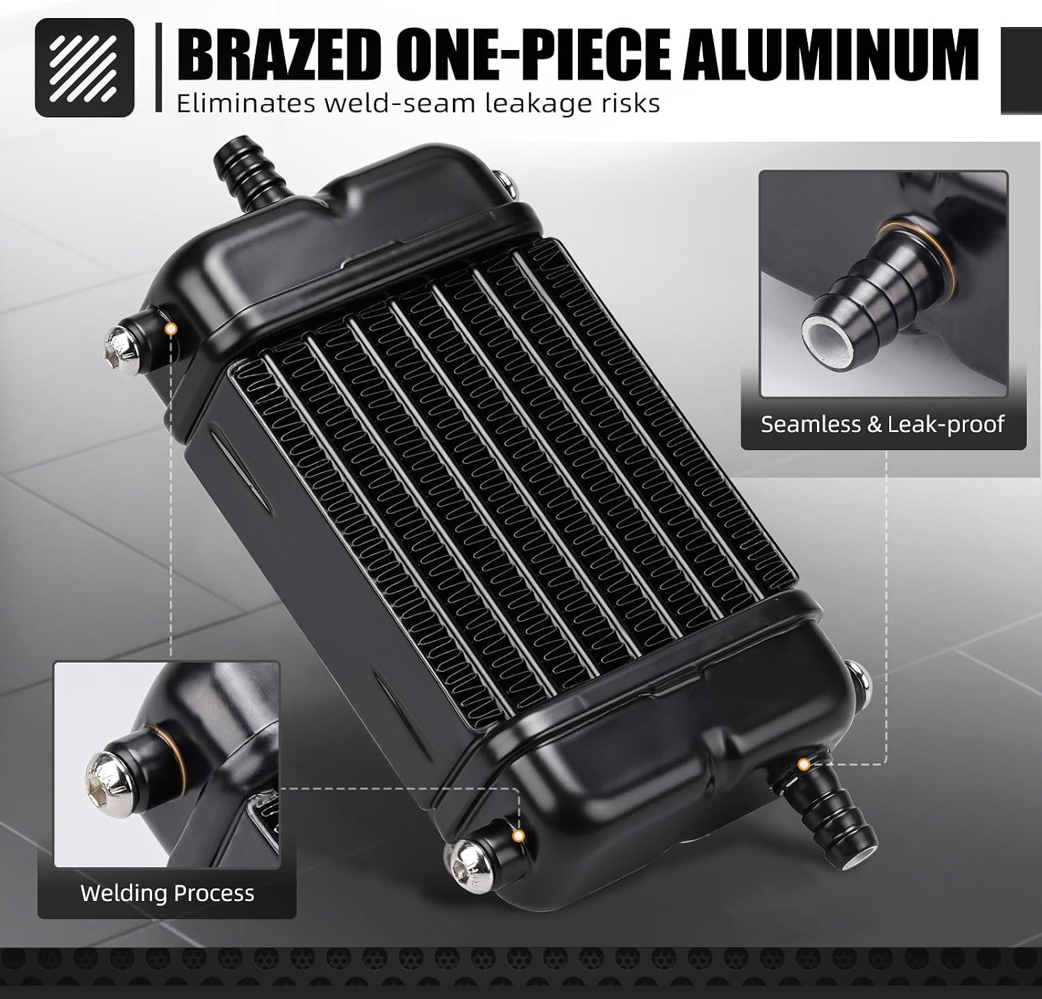 For Honda XR650L NICECNC Oil Cooler Engine Cooling Radiator XR 650L 1993-2025 🔥