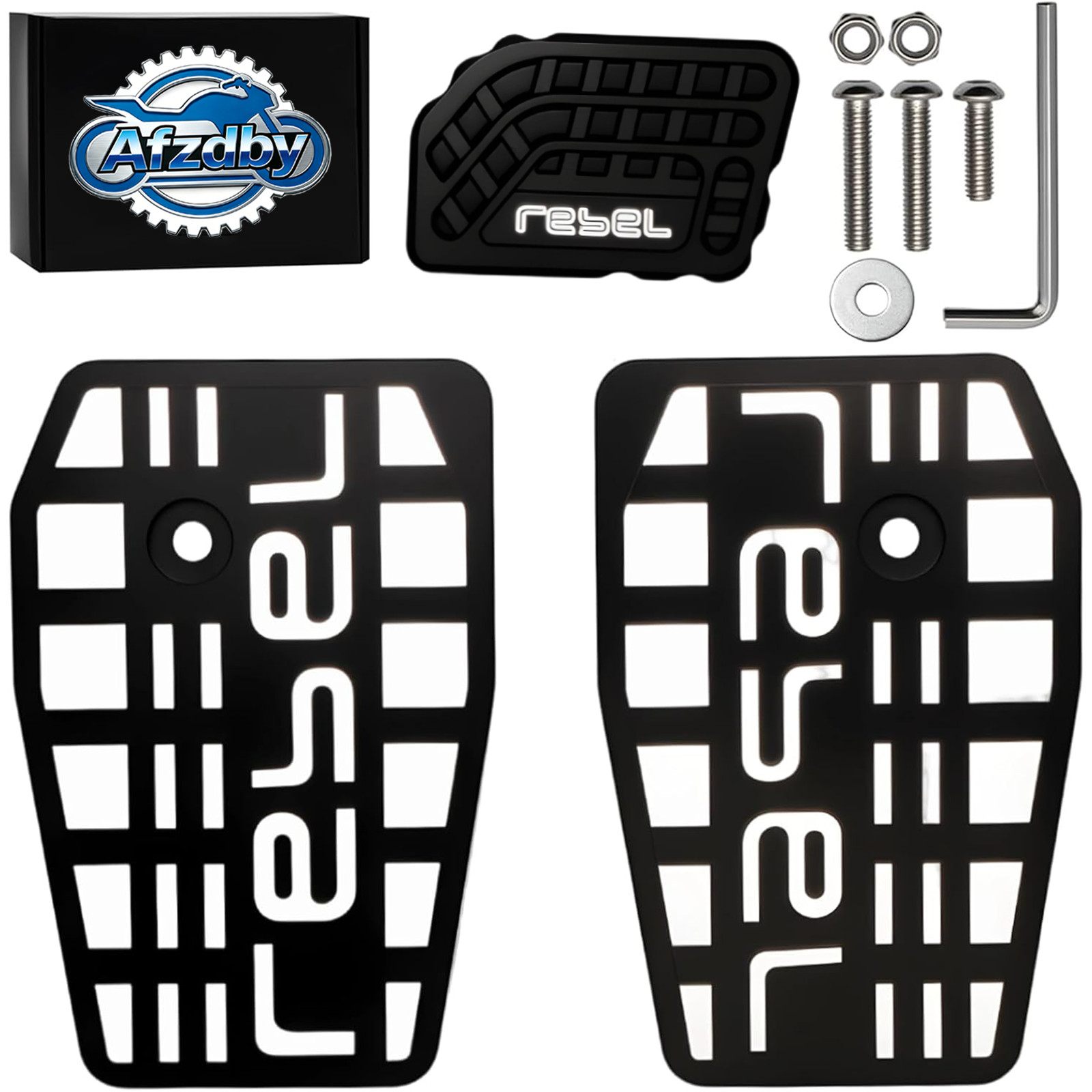 Footrest Billet Wide Foot Pegs+Brake Pedal For Honda Rebel CMX SCL 500 300 17-26