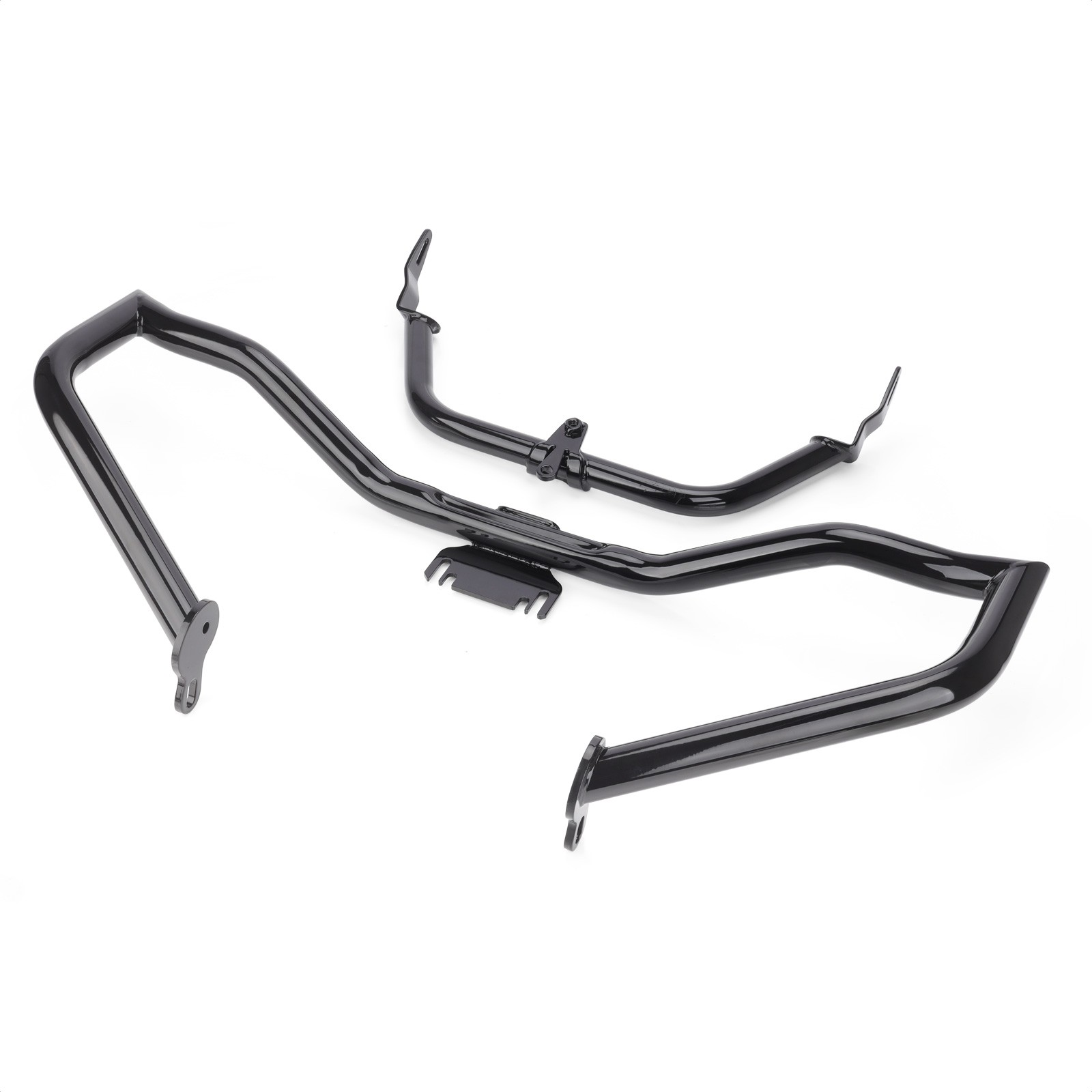 Vivid Black Chopped Engine Guard Fairing Support For Harley Road Glide 2009-2023