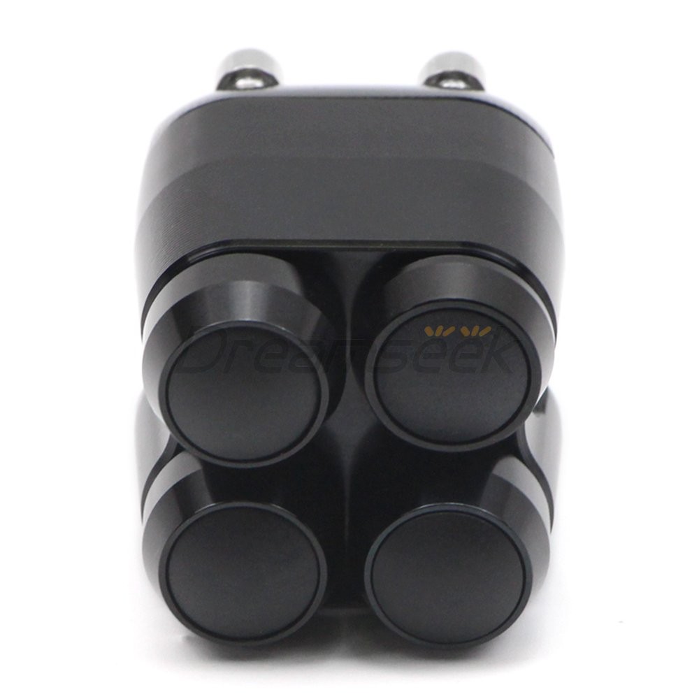 1” Handlebar Switch Control 4-Button for Bobber Chopper Motorcycle Light Button