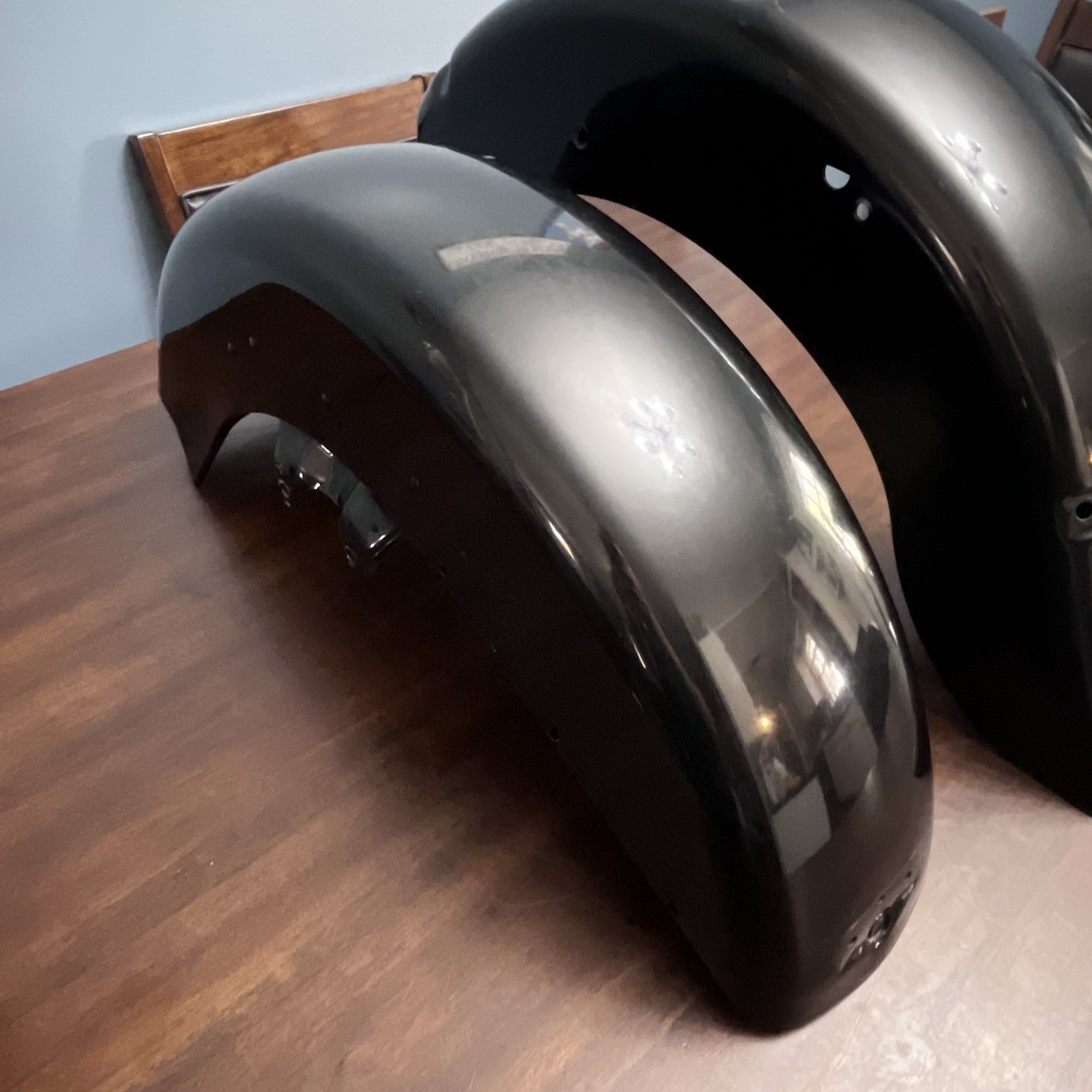 95 Harley Touring FLHR Road King OEM Front & Rear Wheel Fender Shell Panel Read!