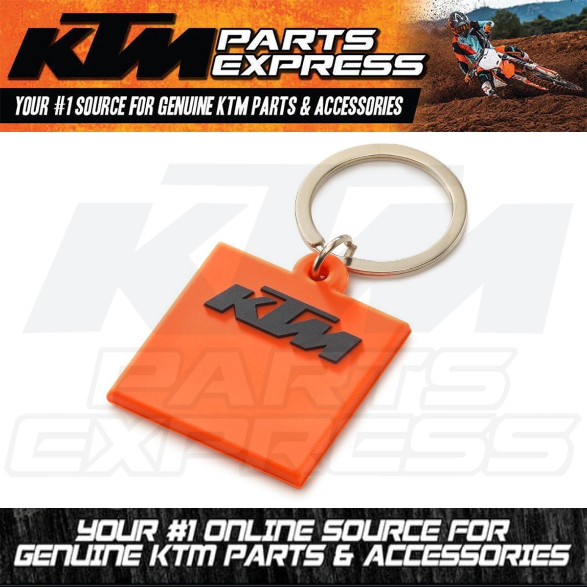NEW KTM LOGO RUBBER KEYHOLDER ORANGE RUBBER 100% 3PW210066800