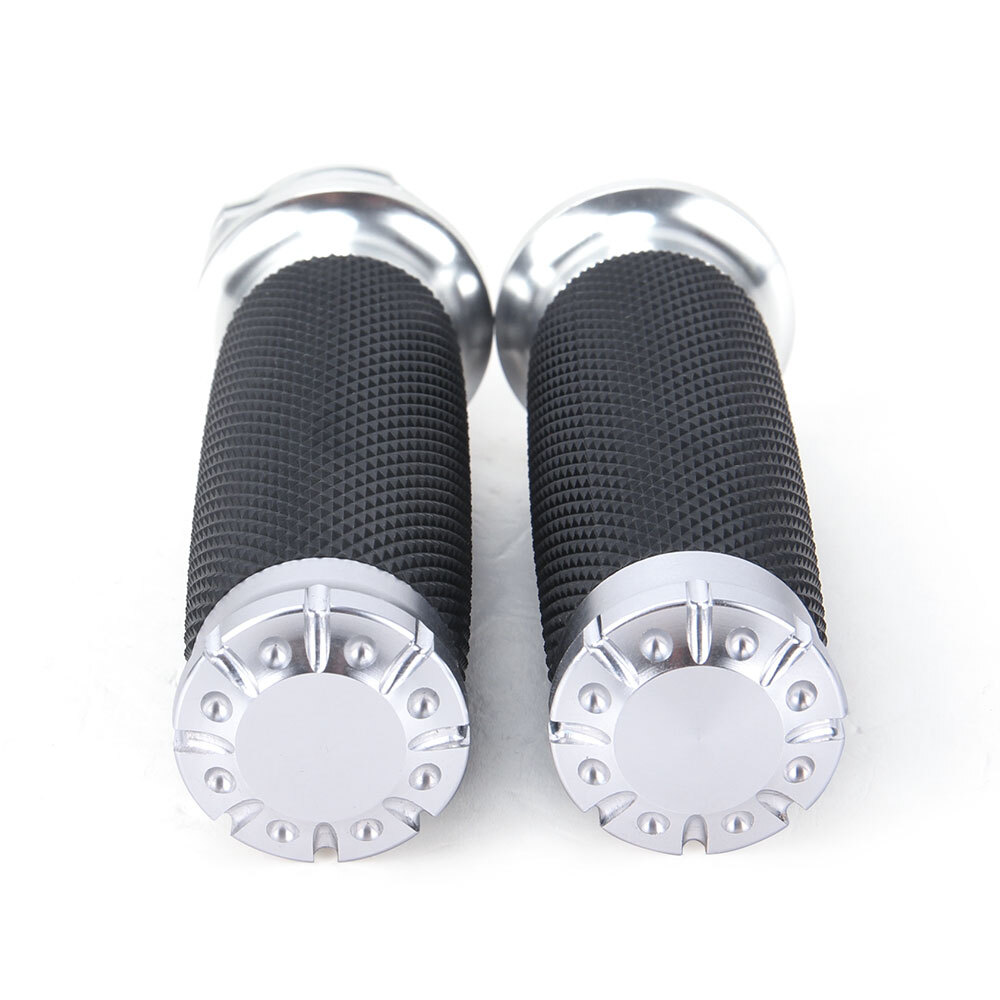 Black 1″ Motorcycle Handle Bar Hand Grips for Yamaha V-Star 650 XVS650A Classic