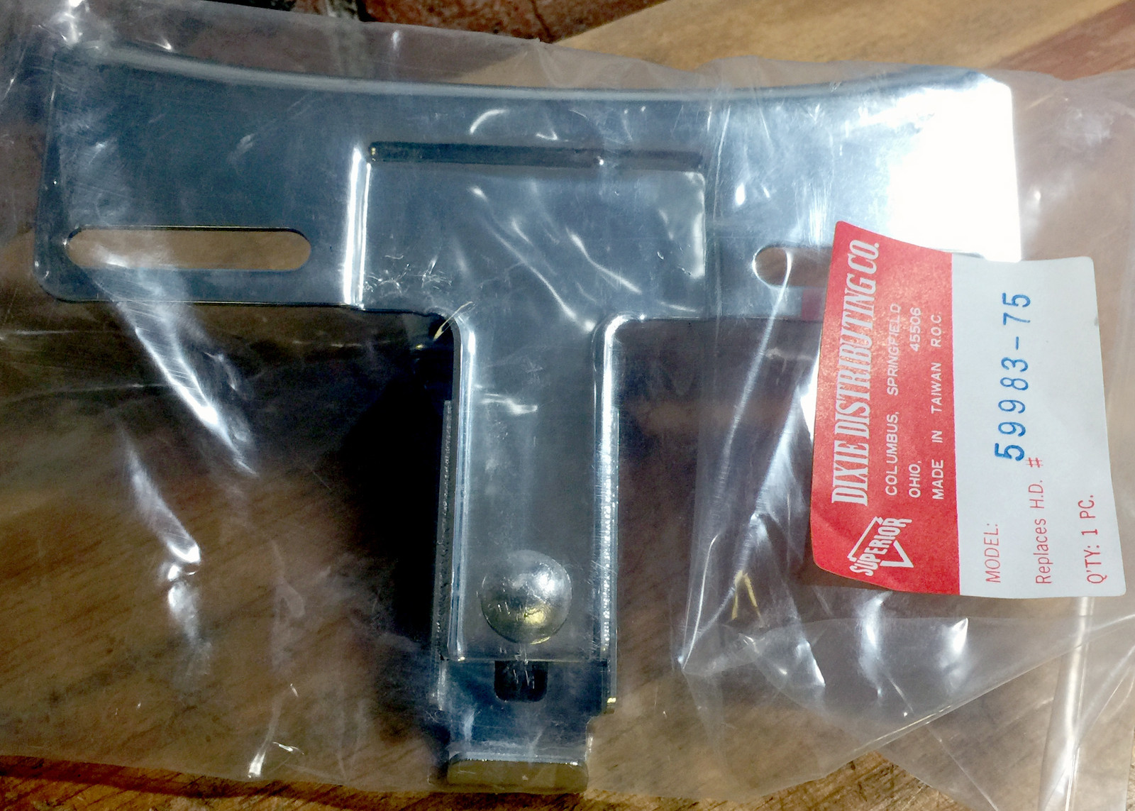 59983-75 Harley Davidson Chrome License Plate Bracket Sportster Super glide FXR