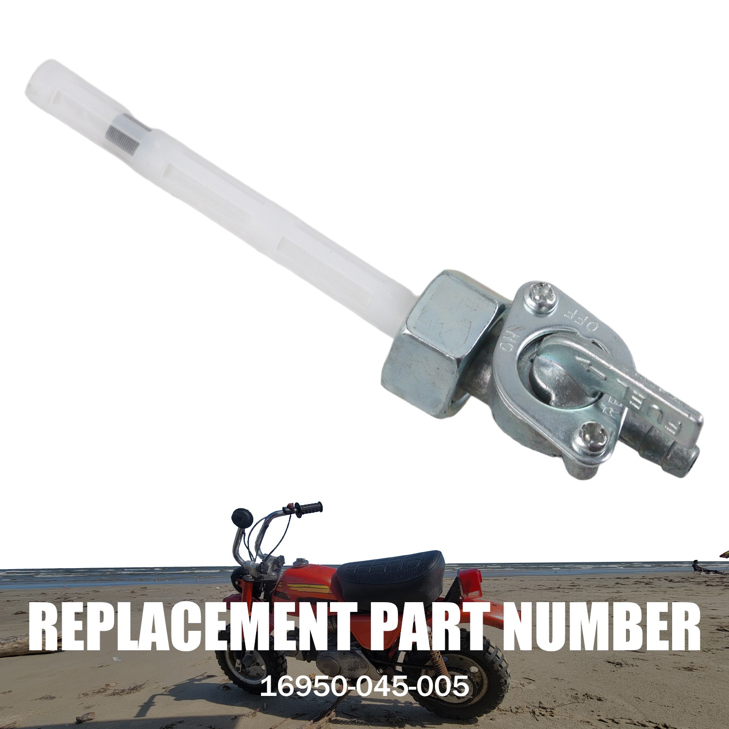 For Honda Z50A Mini Trail 50 1968-1978 Gas Fuel Petcock Replacement