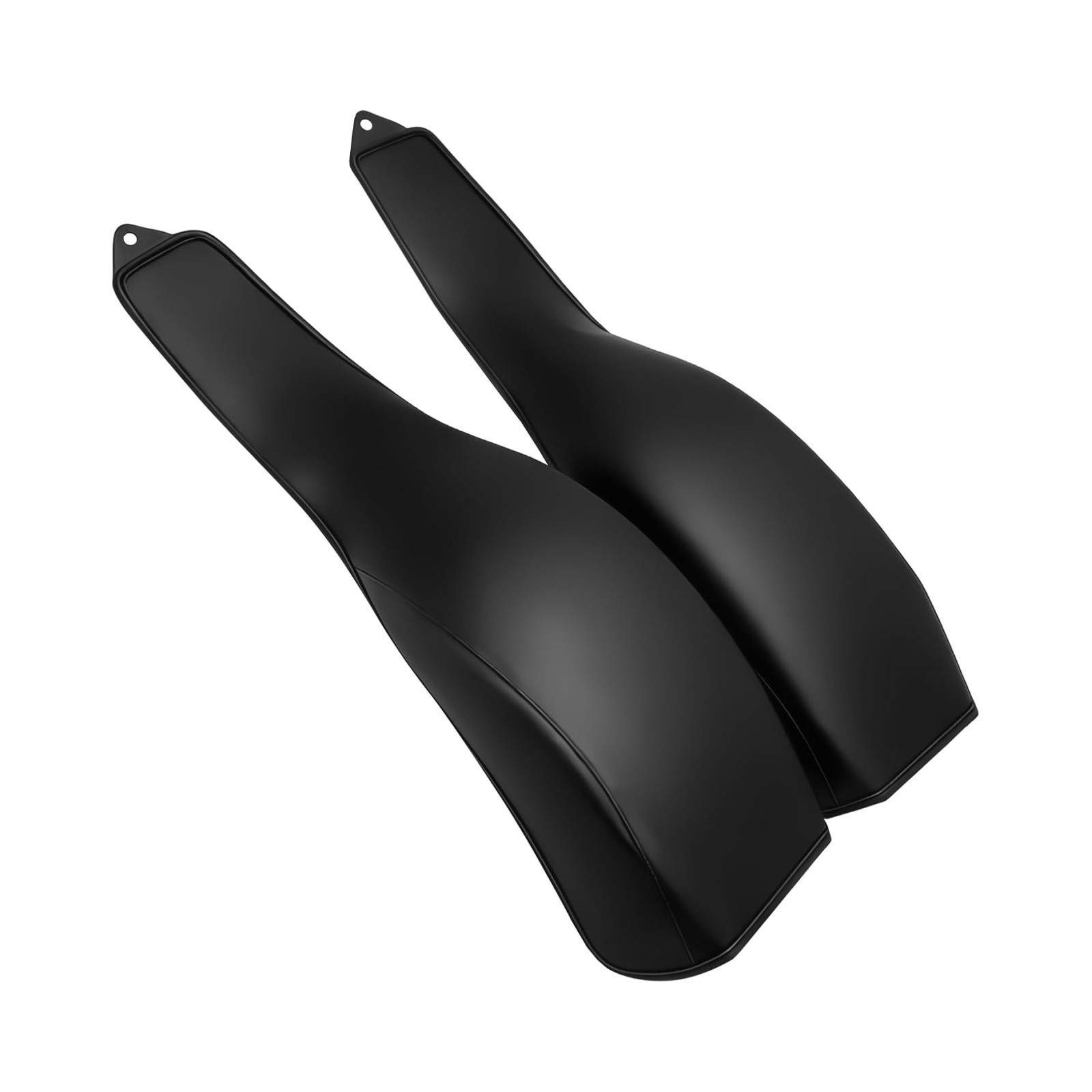 PU Leather Flame Rear Trike Fender Bra for Harley Tri Glide Ultra Classic, Black