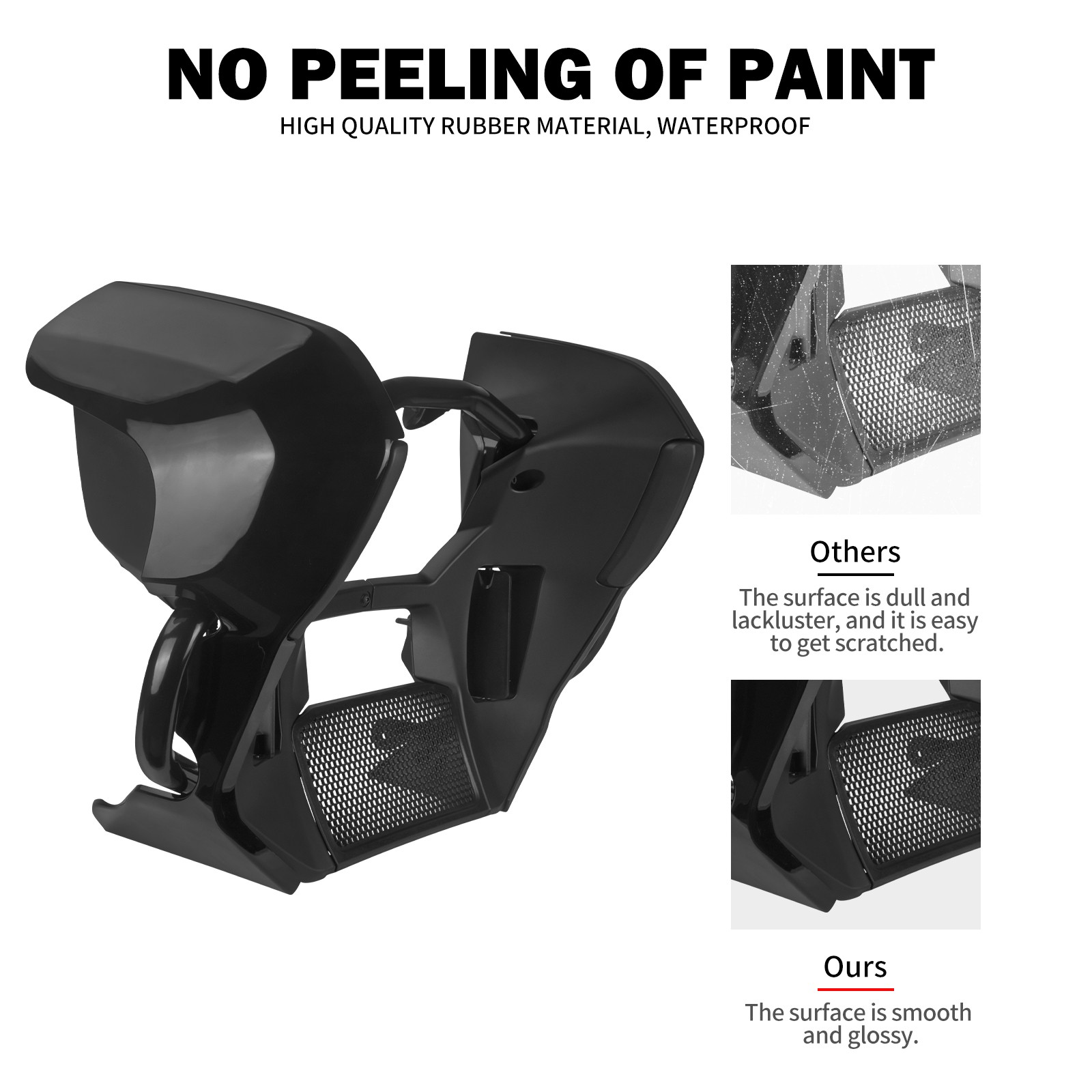 Black Lower Leg Fairings & Engine Guard Bar Fit For Harley CVO Road Street Glide
