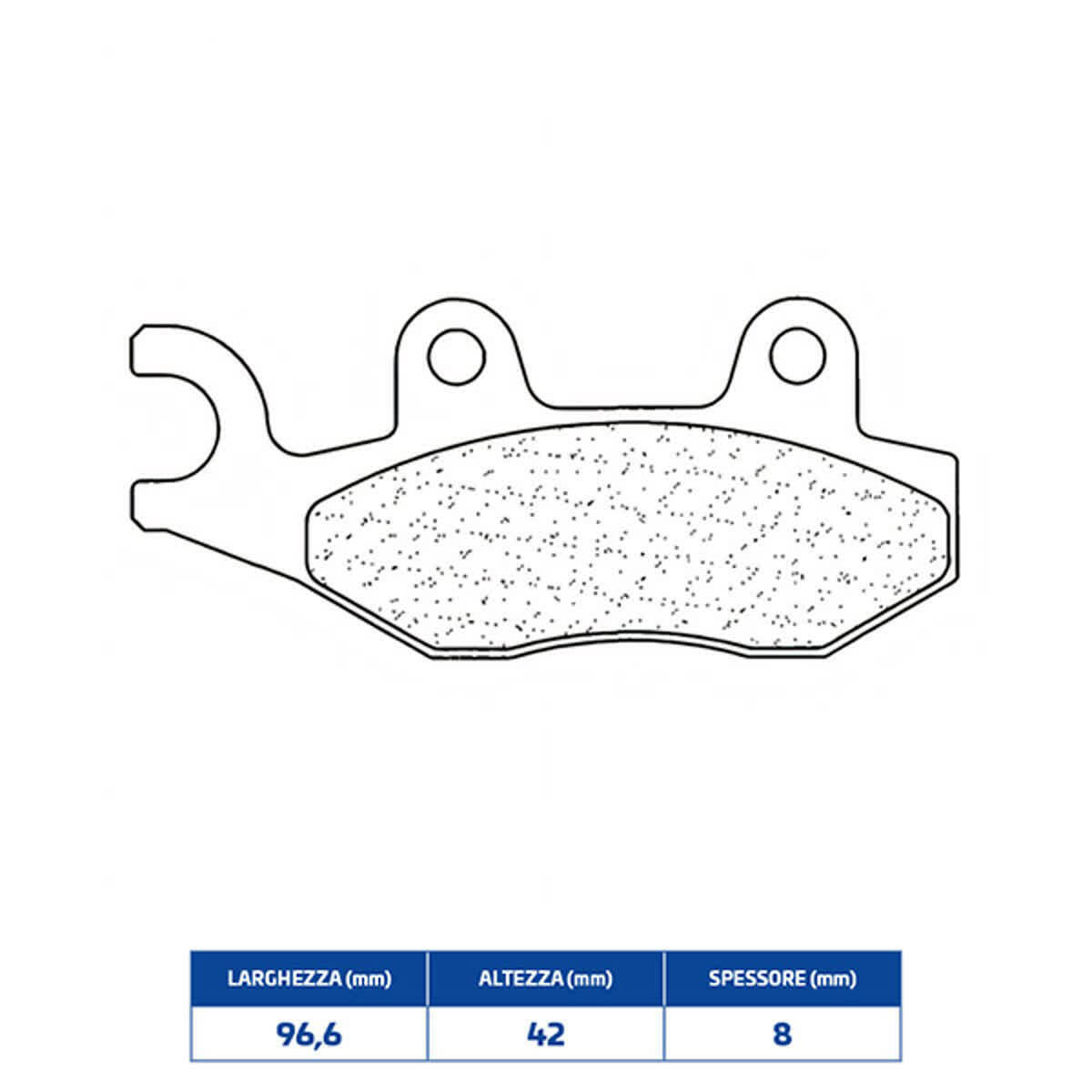 Pads Brake 3087MSC Sintered for Peugeot 250 Sa P.Nissin 2007-2012