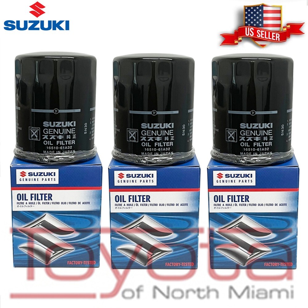 3 Pack OEM Genuine 2007-2013 Suzuki SX4 Oil Filter 16510-61A32/31