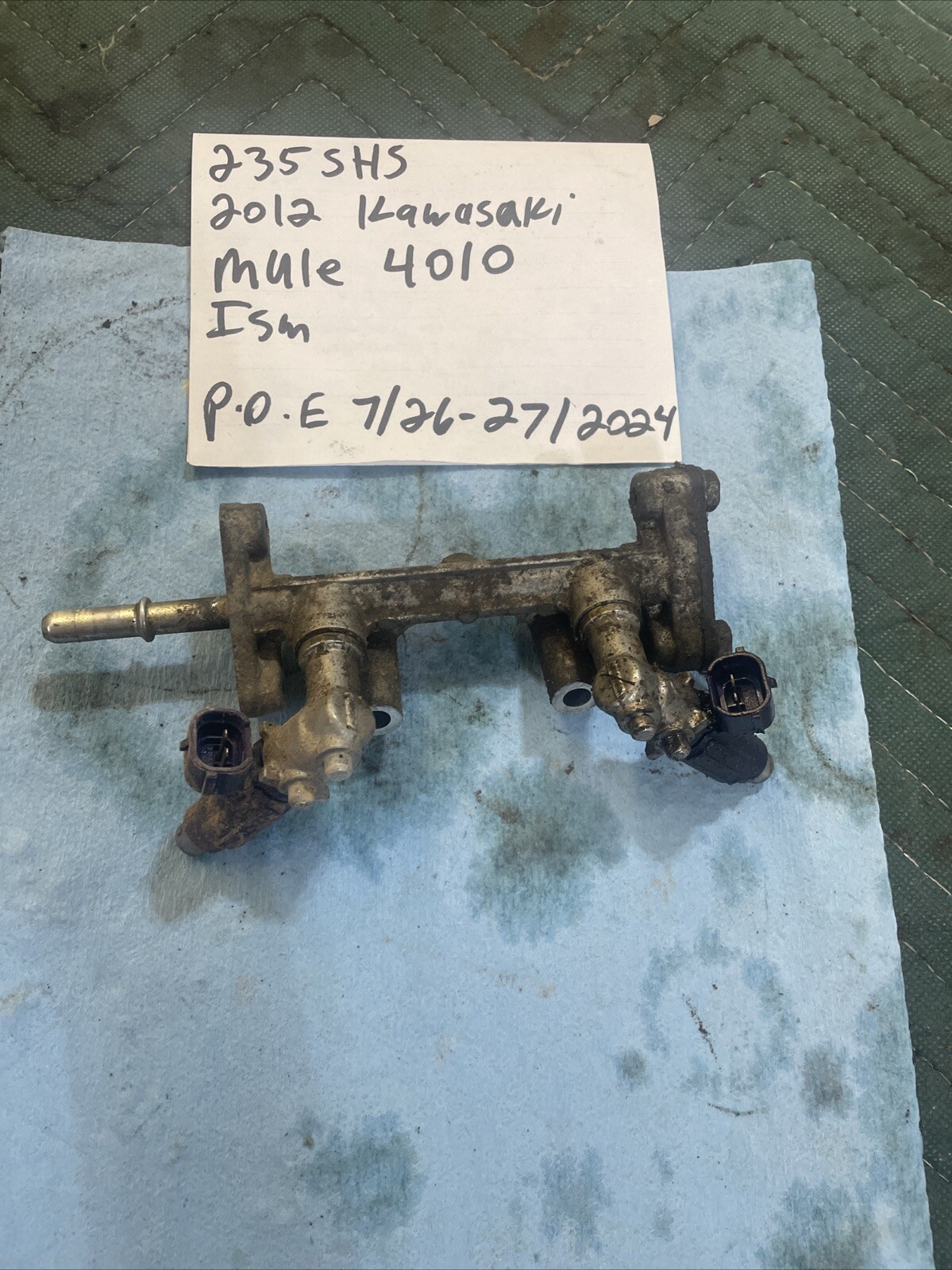 2012 Kawasaki mule 4010 fuel rail injectors 235