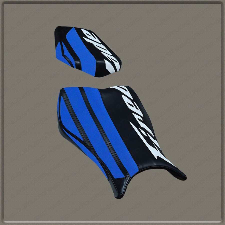 Custom (Black+Blue-White) Design Seat Cover HONDA CBR1000RR Fireblade 2008-2016