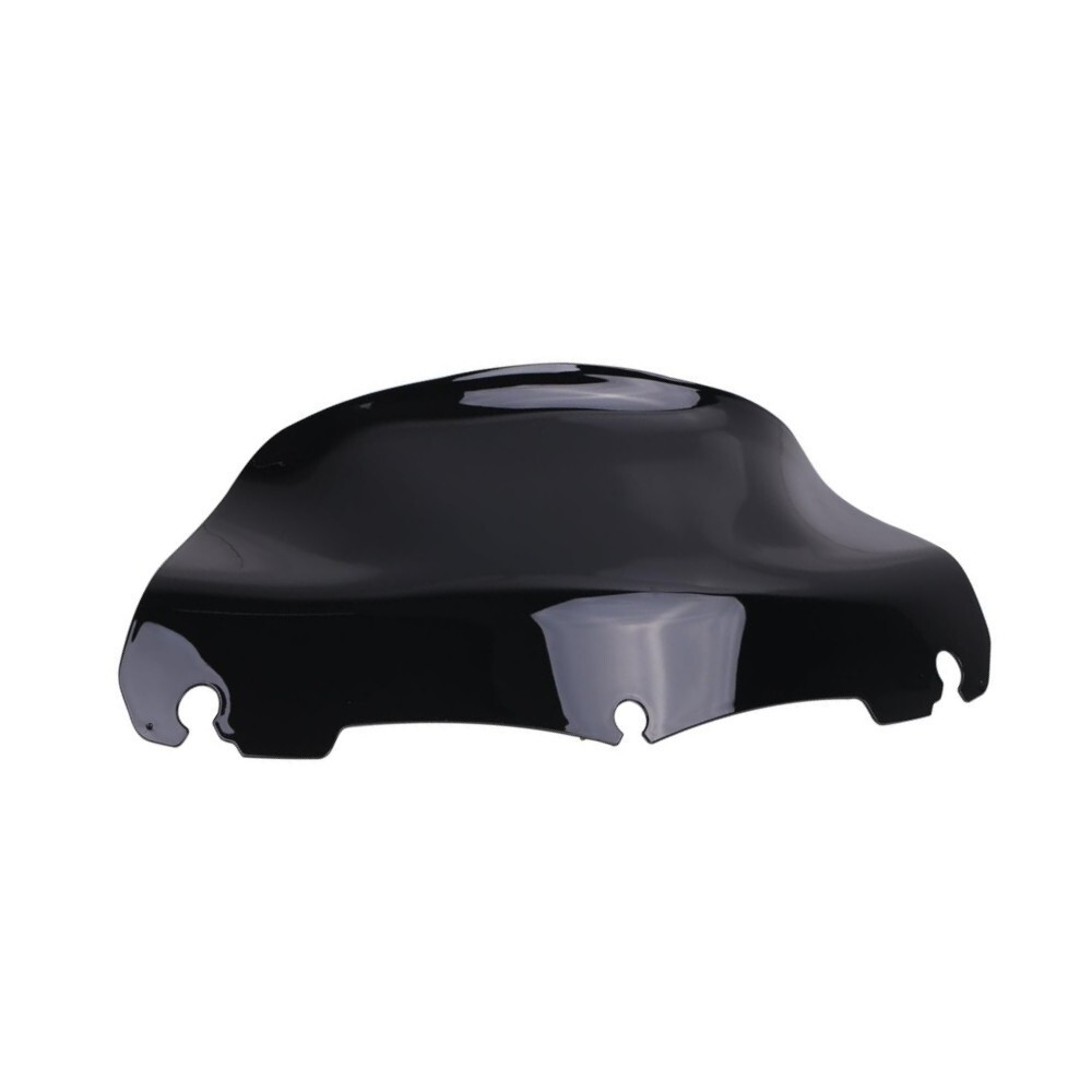 Black 9″ Wave Windshield Windscreen for Harley Tri Glide FLHT FLHX FLHXS 14-24