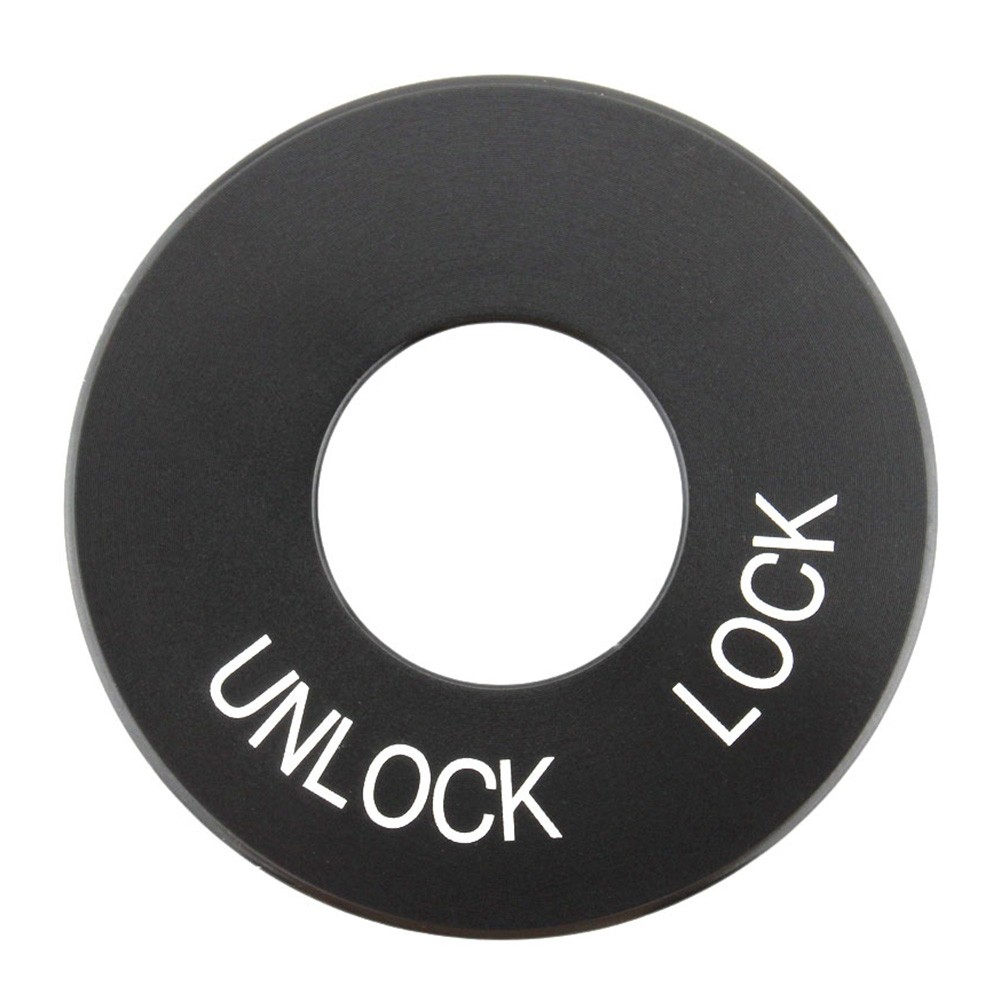 Ignition Fork Lock Trim Insert Black For Harley Road King FLHR 1994-2024 Black