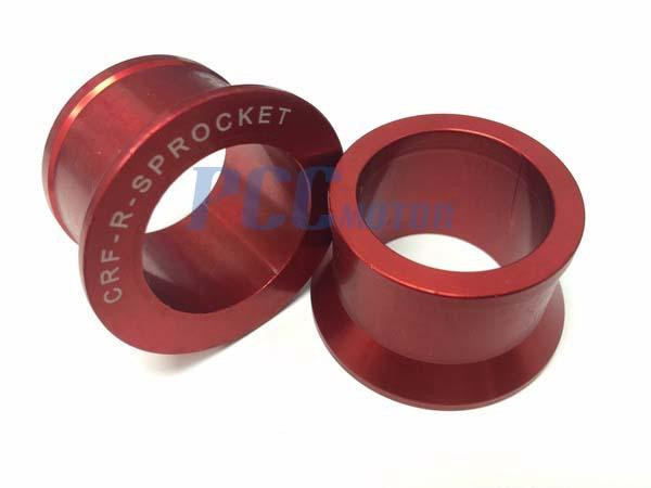 CNC ANODIZED RED BILLET REAR WHEEL SPACERS CR CRF 125 450 250R 450R M WS17