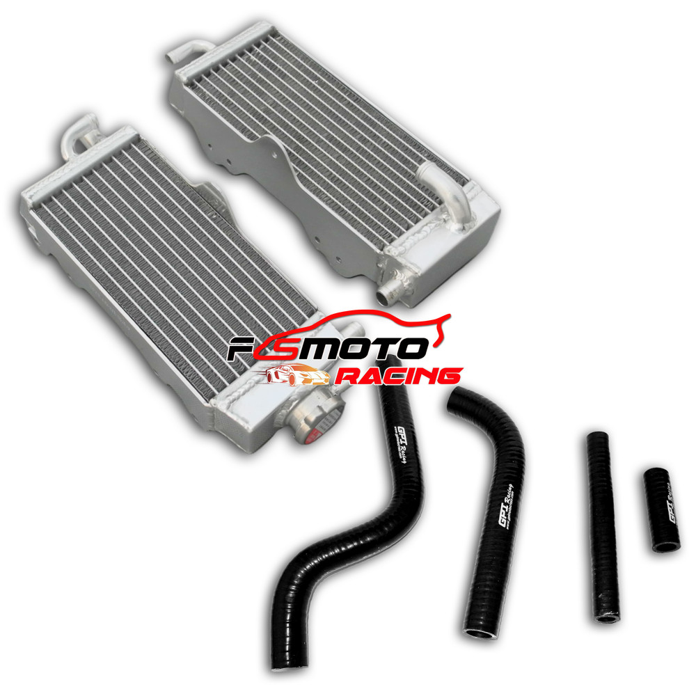 For YAMAHA YZ125 YZ 125 1996-2001 2000 1999 1998 97 Aluminum Radiator+BLUE Hose