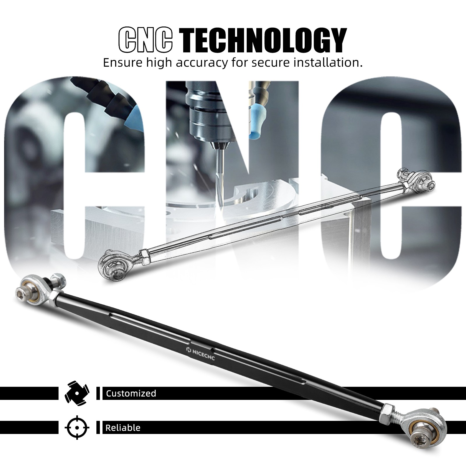 CNC Shift Linkage Shifter Link Rods for Harley Road Glide Breakout FXBRS 114 18