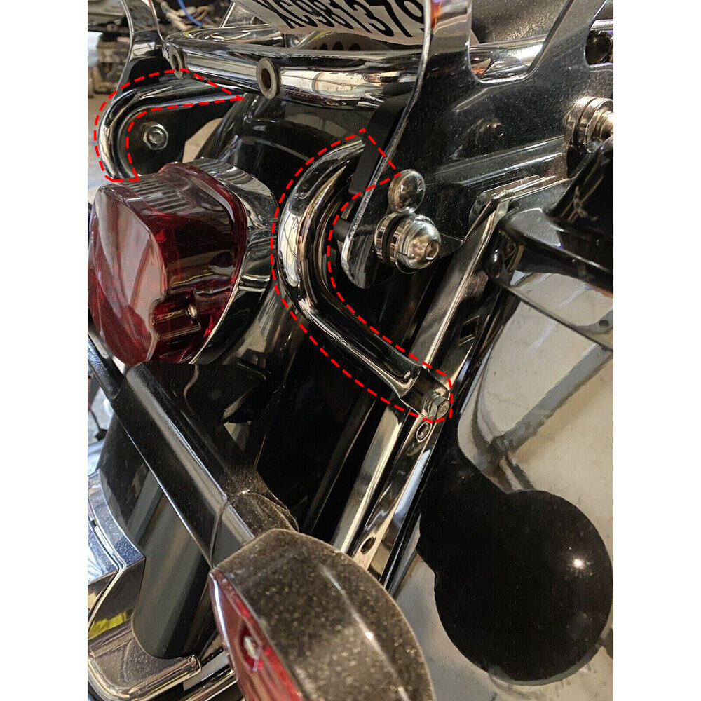 Docking Hardware Mount Rack Kit Fits 97-08 Harley Touring Tour Pak -High Quality