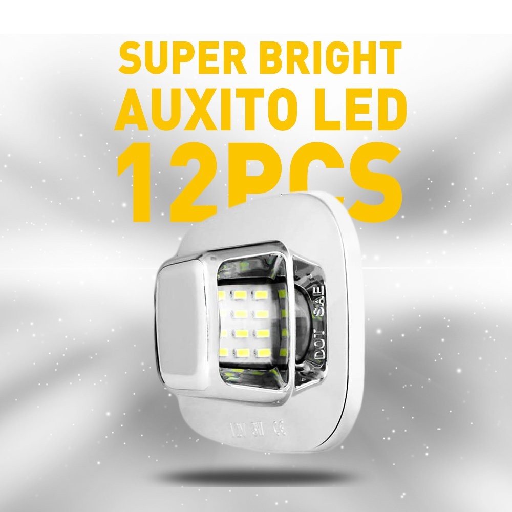 For Chevy C/K 1500 2500 3500 Pickup LED AUXITO License Plate Light 5500K Lamps