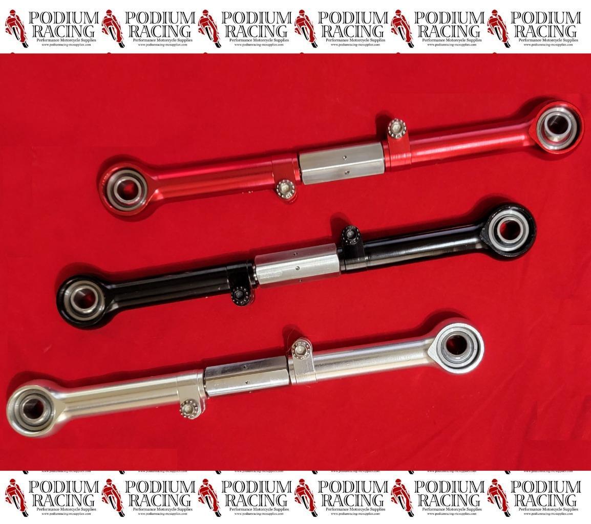 DUCATI MONSTER S4 S4R S4RS S2R ADJUSTABLE RIDE HEIGHT ROD & TITANIUM ADJUSTER
