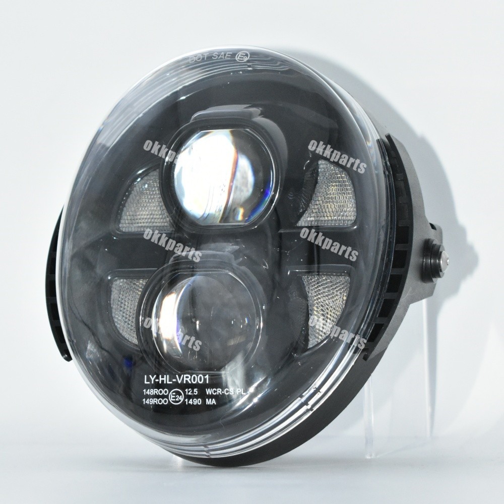 LED Headlight DRL For Harley VRSC VRSCA VRSCAW VRSCB VRSCF VRod V-Rod 2003-2017
