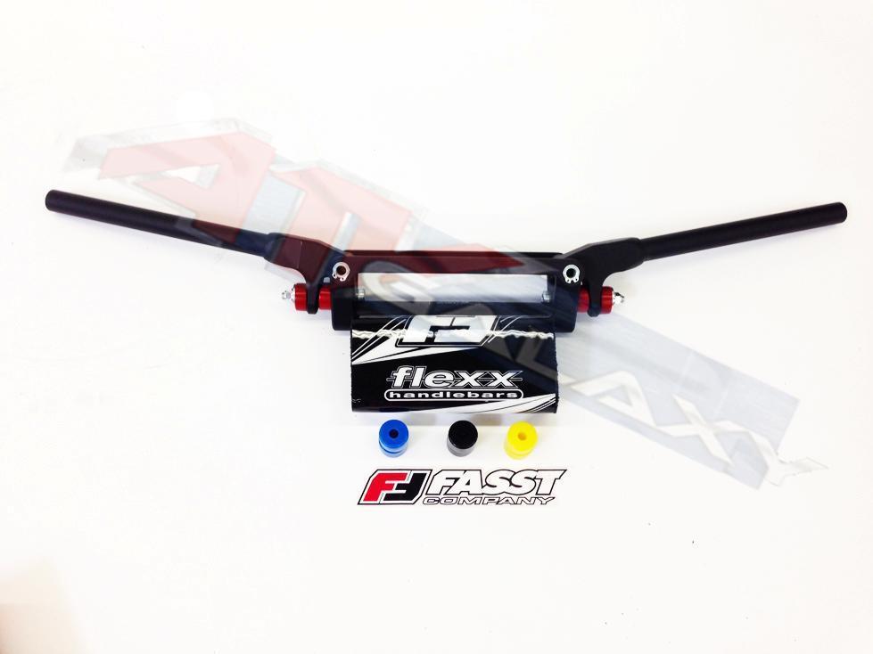Fasst Flexx 10 Degree Enduro High Handlebars Bars Black Pad Dirtbike’s Fast Flex