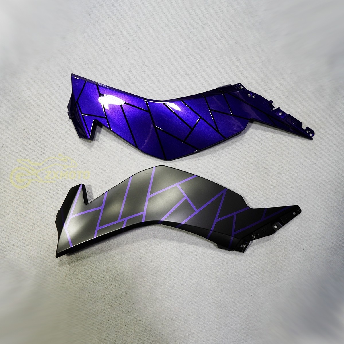 Glossy Purple Black Fairing Kit +Tank For Kawasaki Ninja ZX6R 2024 2025 636 ABS