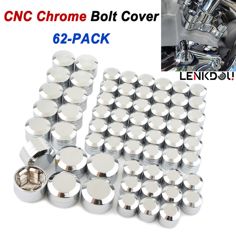 Topper Engine Bolt Head Caps Covers For Harley Touring Road Glide King Softail