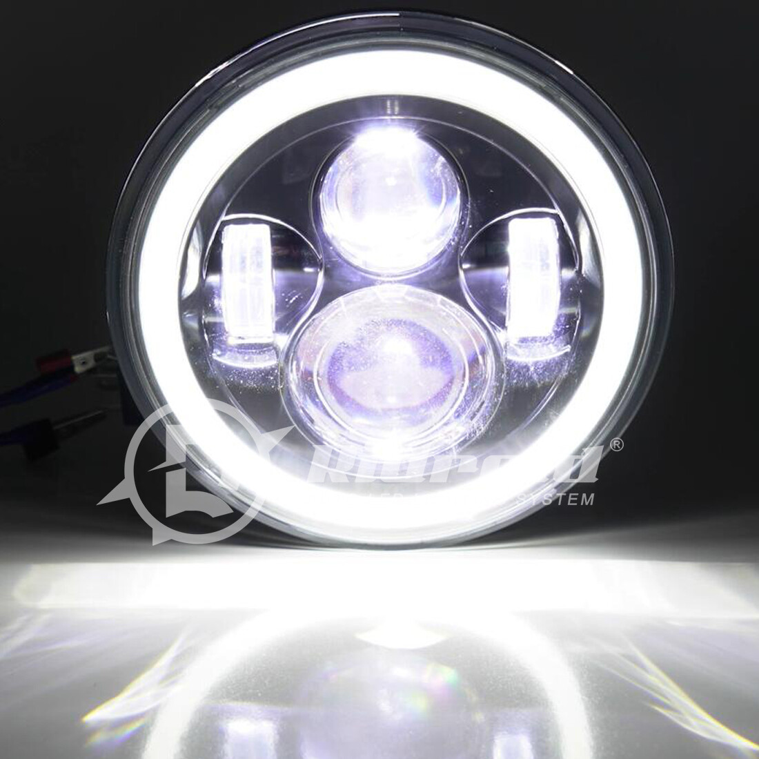 7”inch LED Headlight high lo for Yamaha V-Star XVS 650 950 1100 Classic Stryker