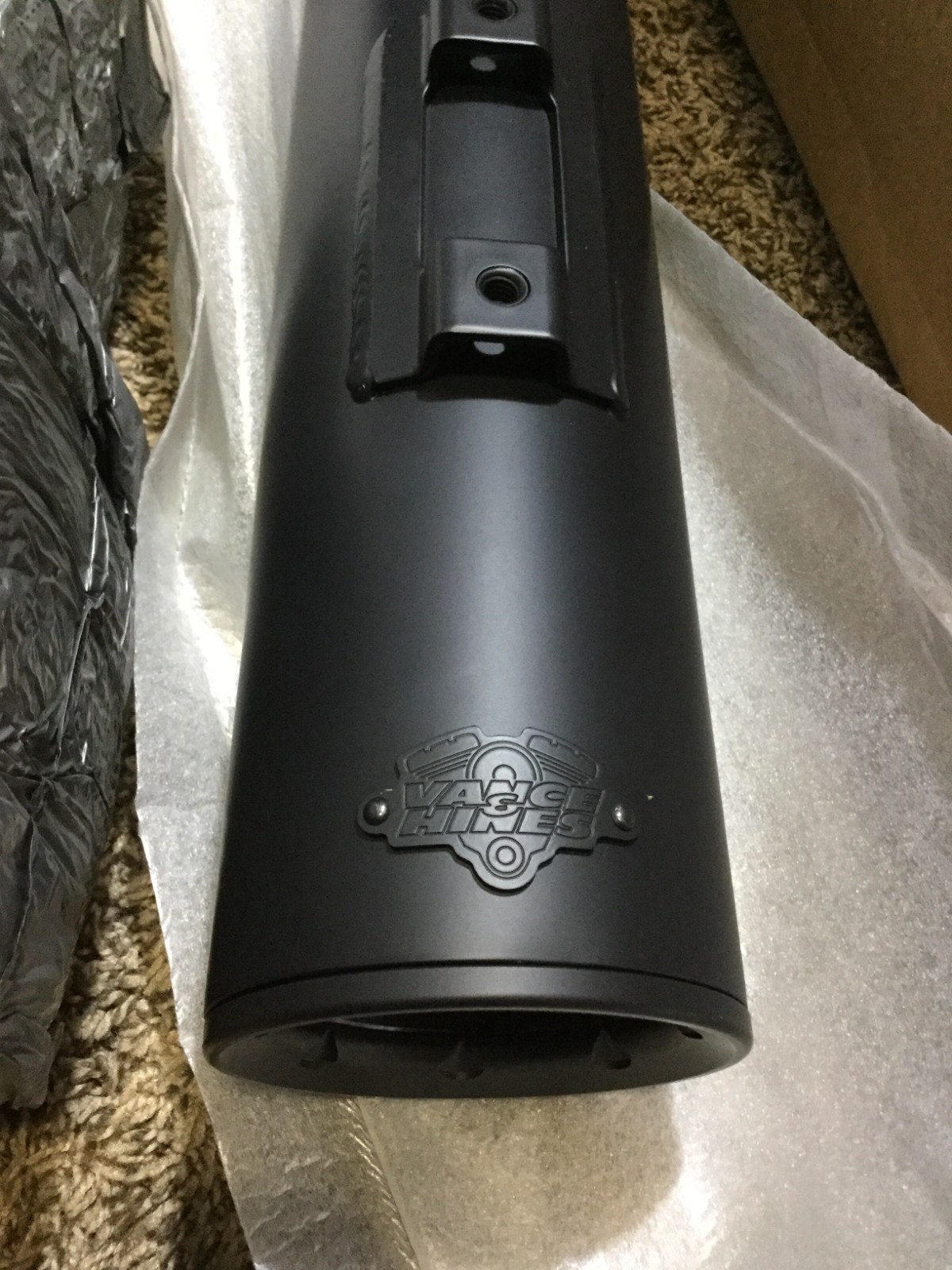 Vance & Hines Eliminator 400 Dual Slip-On Muffler Black D260RP-R Harley Davidson
