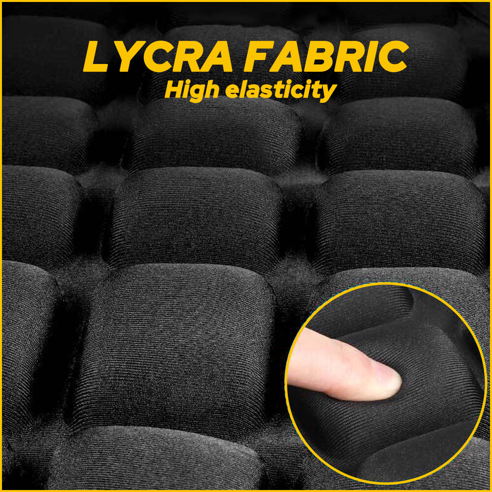 Motorcycle Comfort Seat Pad Gel Cover Cushion 3D Pressure Black Relief Universal