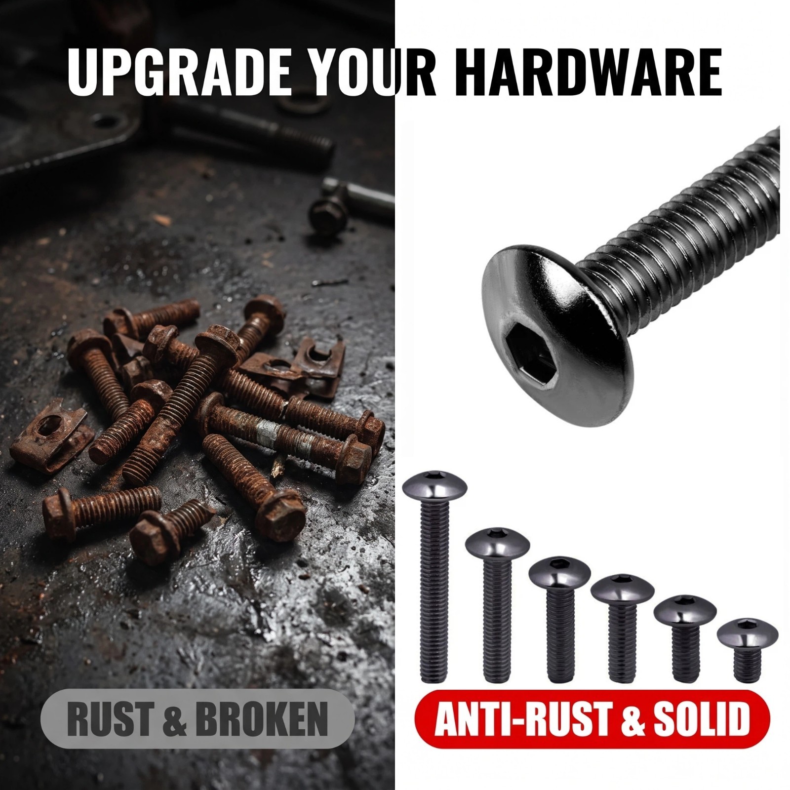 Fairing Bolt Kit Stainless Black Bodywork Screws for Honda 2003-2006 CBR600RR