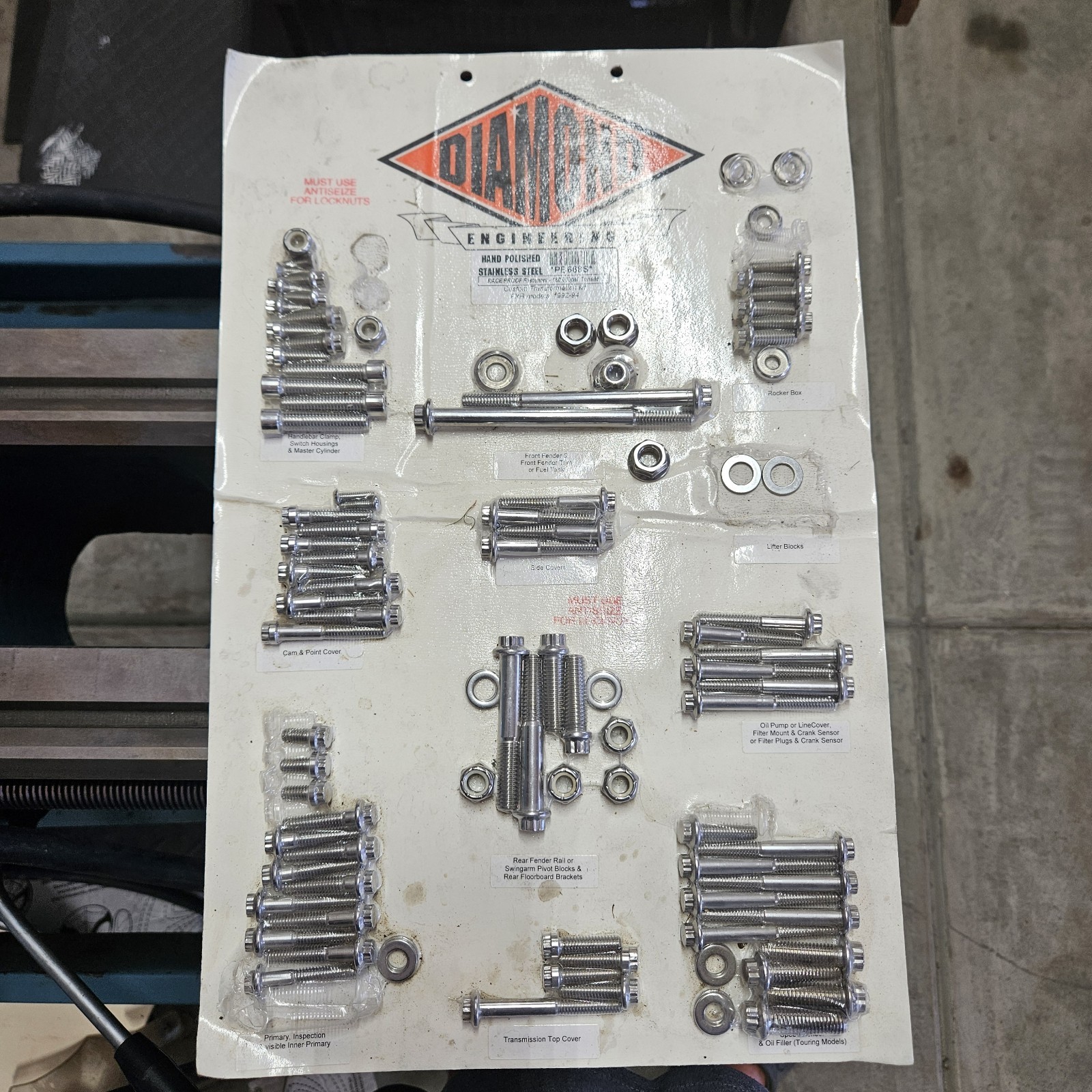 Diamond Engineering PB668s FXR POLISHED STAINLESS STEEL