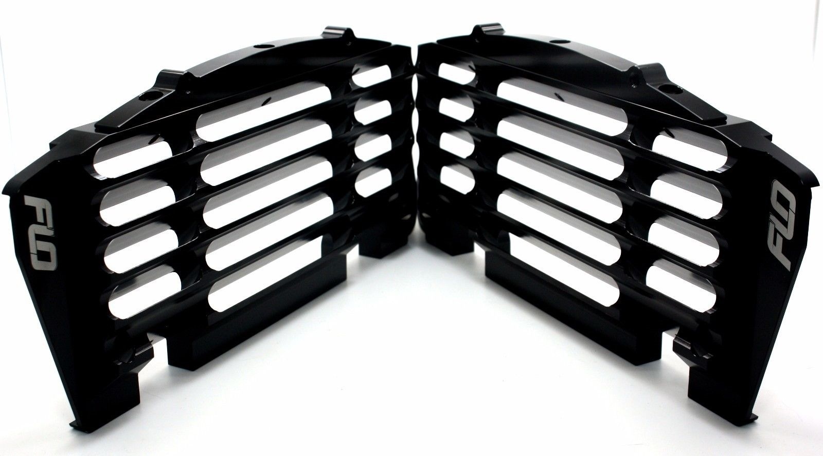 YAMAHA RADIATOR GUARDS / BRACE / GUARD Black YZ125 YZ250 two stroke 753-2