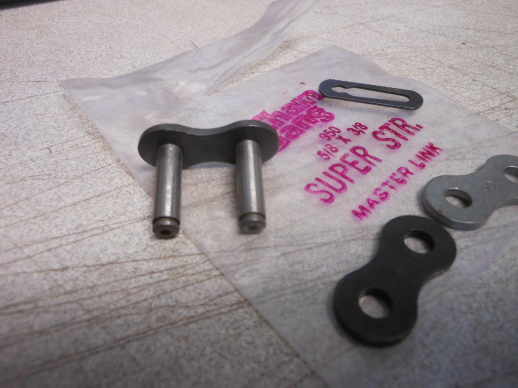 Vintage NOS Chain Gang 950 Chain Super Strength Master Link Joint 5/8 x 3/8 #7
