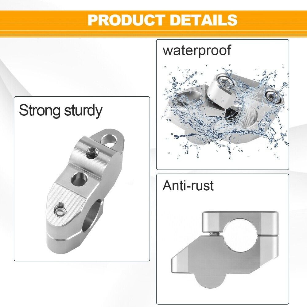 7/8″ in Motorcycle Aluminum Handlebar Extension Back Moved Up Handle Bar Risers